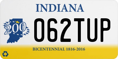IN license plate 062TUP