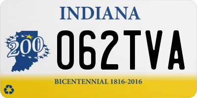 IN license plate 062TVA