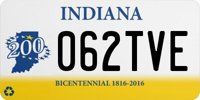 IN license plate 062TVE