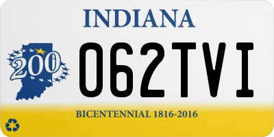 IN license plate 062TVI