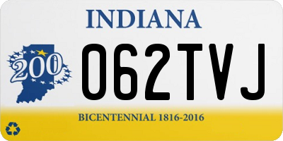 IN license plate 062TVJ