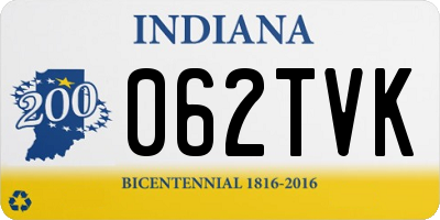 IN license plate 062TVK