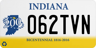 IN license plate 062TVN