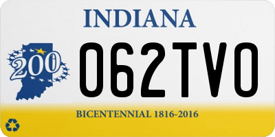 IN license plate 062TVO