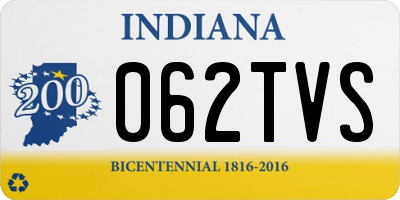 IN license plate 062TVS