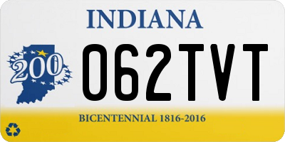 IN license plate 062TVT