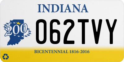 IN license plate 062TVY