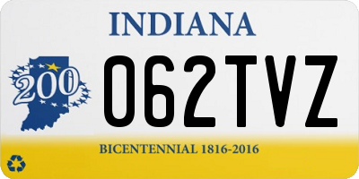 IN license plate 062TVZ