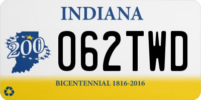 IN license plate 062TWD