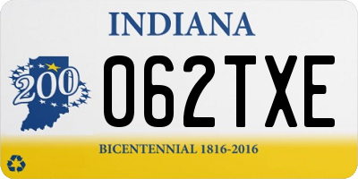 IN license plate 062TXE