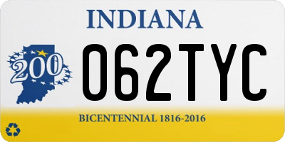IN license plate 062TYC