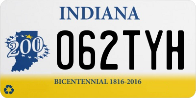 IN license plate 062TYH