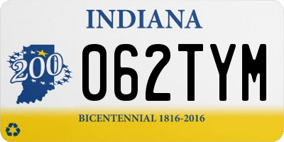 IN license plate 062TYM