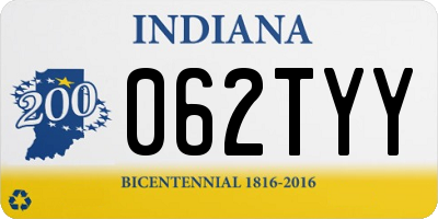 IN license plate 062TYY