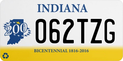 IN license plate 062TZG