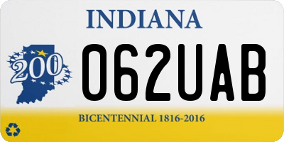 IN license plate 062UAB