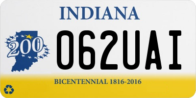 IN license plate 062UAI