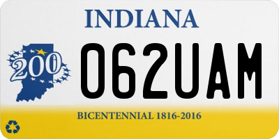 IN license plate 062UAM