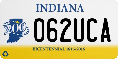 IN license plate 062UCA