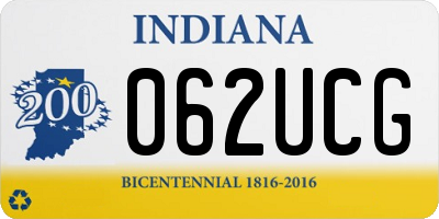 IN license plate 062UCG