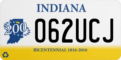 IN license plate 062UCJ