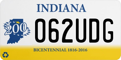 IN license plate 062UDG