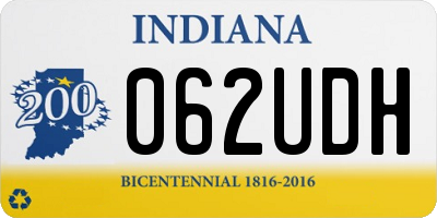 IN license plate 062UDH