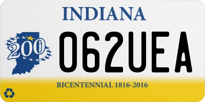 IN license plate 062UEA
