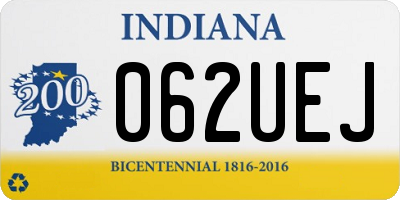 IN license plate 062UEJ
