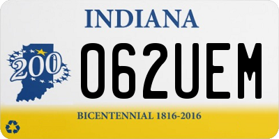 IN license plate 062UEM