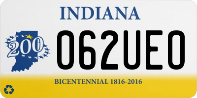 IN license plate 062UEO