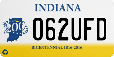 IN license plate 062UFD