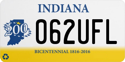 IN license plate 062UFL