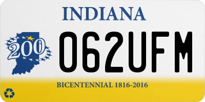 IN license plate 062UFM
