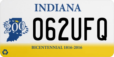 IN license plate 062UFQ