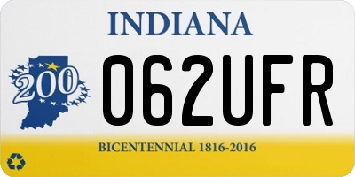 IN license plate 062UFR