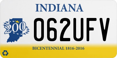 IN license plate 062UFV