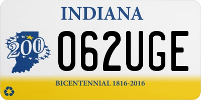 IN license plate 062UGE