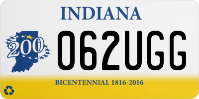 IN license plate 062UGG