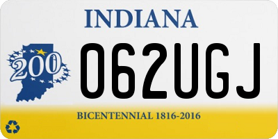 IN license plate 062UGJ