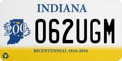 IN license plate 062UGM