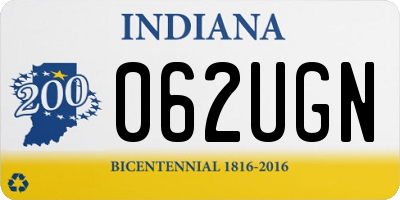 IN license plate 062UGN