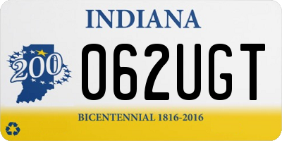 IN license plate 062UGT