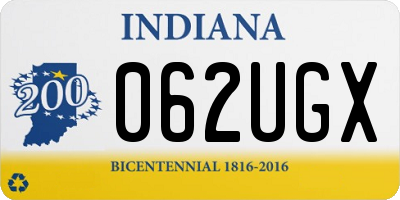 IN license plate 062UGX