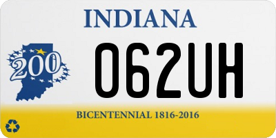 IN license plate 062UH