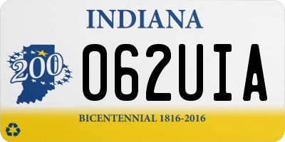 IN license plate 062UIA
