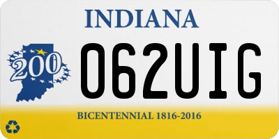 IN license plate 062UIG