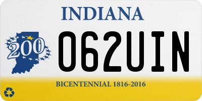 IN license plate 062UIN