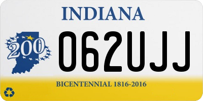 IN license plate 062UJJ