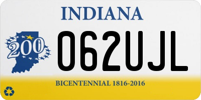 IN license plate 062UJL